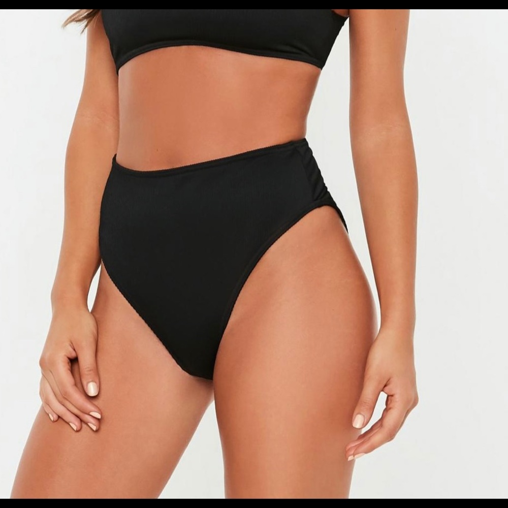 NWT Missguided high leg high waist bikini bottom